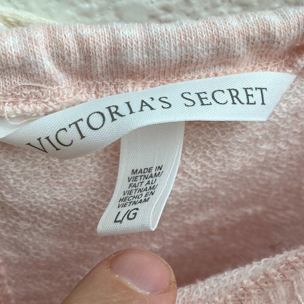 Victoria's Secret VS Romper Size Large Peach Pink Cotton Polyester Scoop Neck - Picture 2 of 3